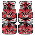 Aotearoa Iwi Te Arawa Personalised Car Mats Maori Kowhaiwhai Pattern