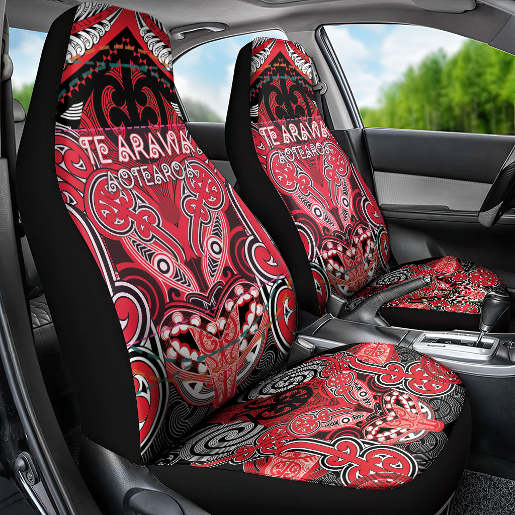 Aotearoa Iwi Te Arawa Car Seat Cover Maori Kowhaiwhai Pattern