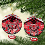 Aotearoa Iwi Te Arawa Personalised Ceramic Ornament Maori Kowhaiwhai Pattern