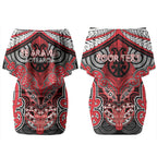 Aotearoa Iwi Te Arawa Personalised Couples Matching Off Shoulder Short Dress and Hawaiian Shirt Maori Kowhaiwhai Pattern