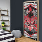 Aotearoa Iwi Te Arawa Personalised Door Cover Maori Kowhaiwhai Pattern
