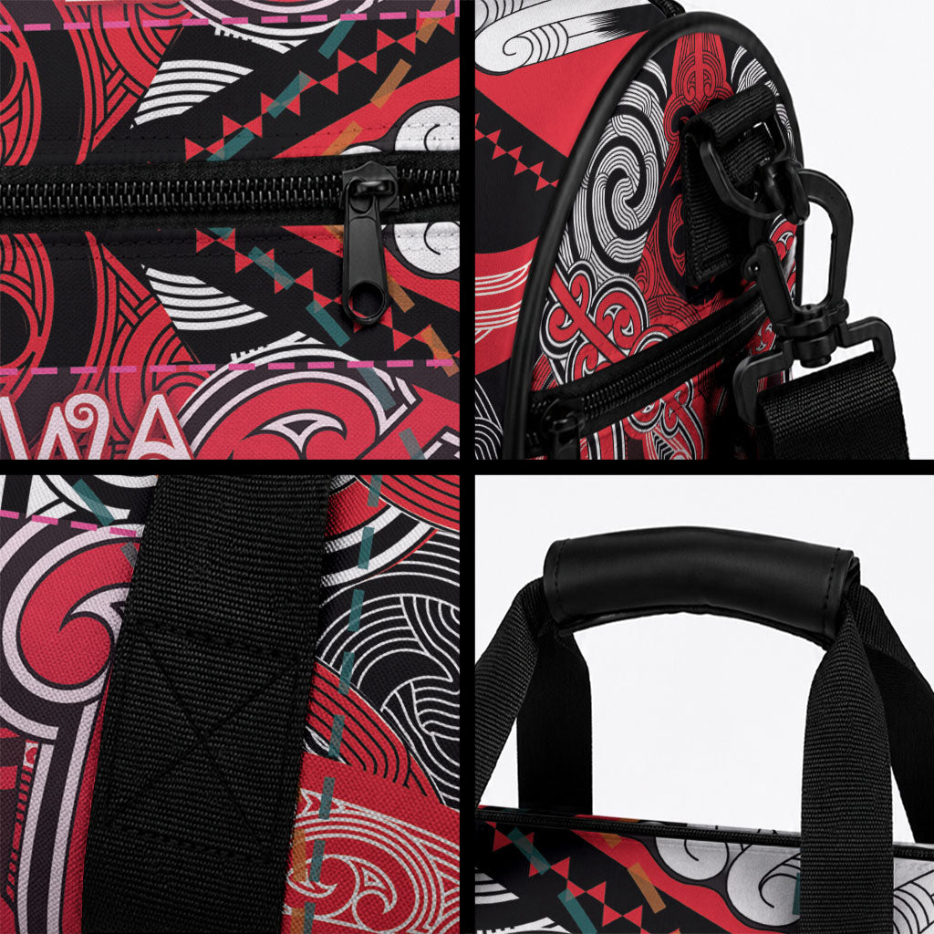 Aotearoa Iwi Te Arawa Duffle Bag Maori Kowhaiwhai Pattern