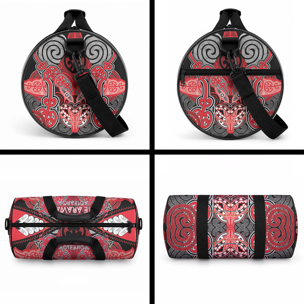 Aotearoa Iwi Te Arawa Duffle Bag Maori Kowhaiwhai Pattern