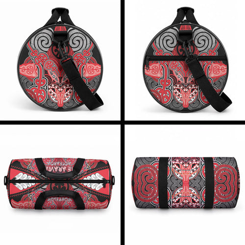 Aotearoa Iwi Te Arawa Duffle Bag Maori Kowhaiwhai Pattern
