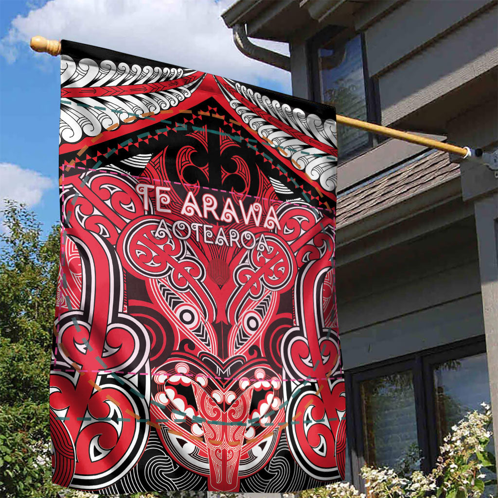 Aotearoa Iwi Te Arawa Garden Flag Maori Kowhaiwhai Pattern