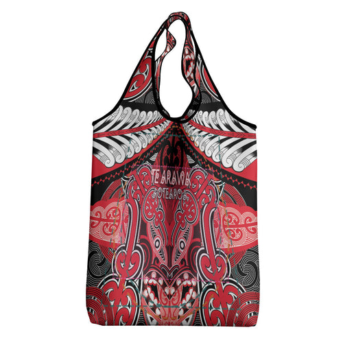 Aotearoa Iwi Te Arawa Grocery Bag Maori Kowhaiwhai Pattern