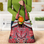 Aotearoa Iwi Te Arawa Grocery Bag Maori Kowhaiwhai Pattern