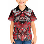 Aotearoa Iwi Te Arawa Personalised Hawaiian Shirt Maori Kowhaiwhai Pattern