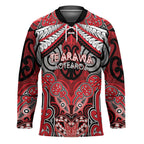 Aotearoa Iwi Te Arawa Personalised Hockey Jersey Maori Kowhaiwhai Pattern