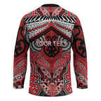 Aotearoa Iwi Te Arawa Personalised Hockey Jersey Maori Kowhaiwhai Pattern