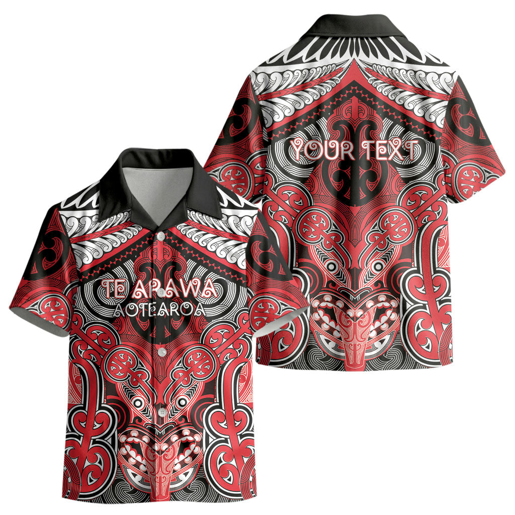 Aotearoa Iwi Te Arawa Personalised Kid Hawaiian Shirt Maori Kowhaiwhai Pattern