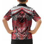 Aotearoa Iwi Te Arawa Personalised Kid Hawaiian Shirt Maori Kowhaiwhai Pattern