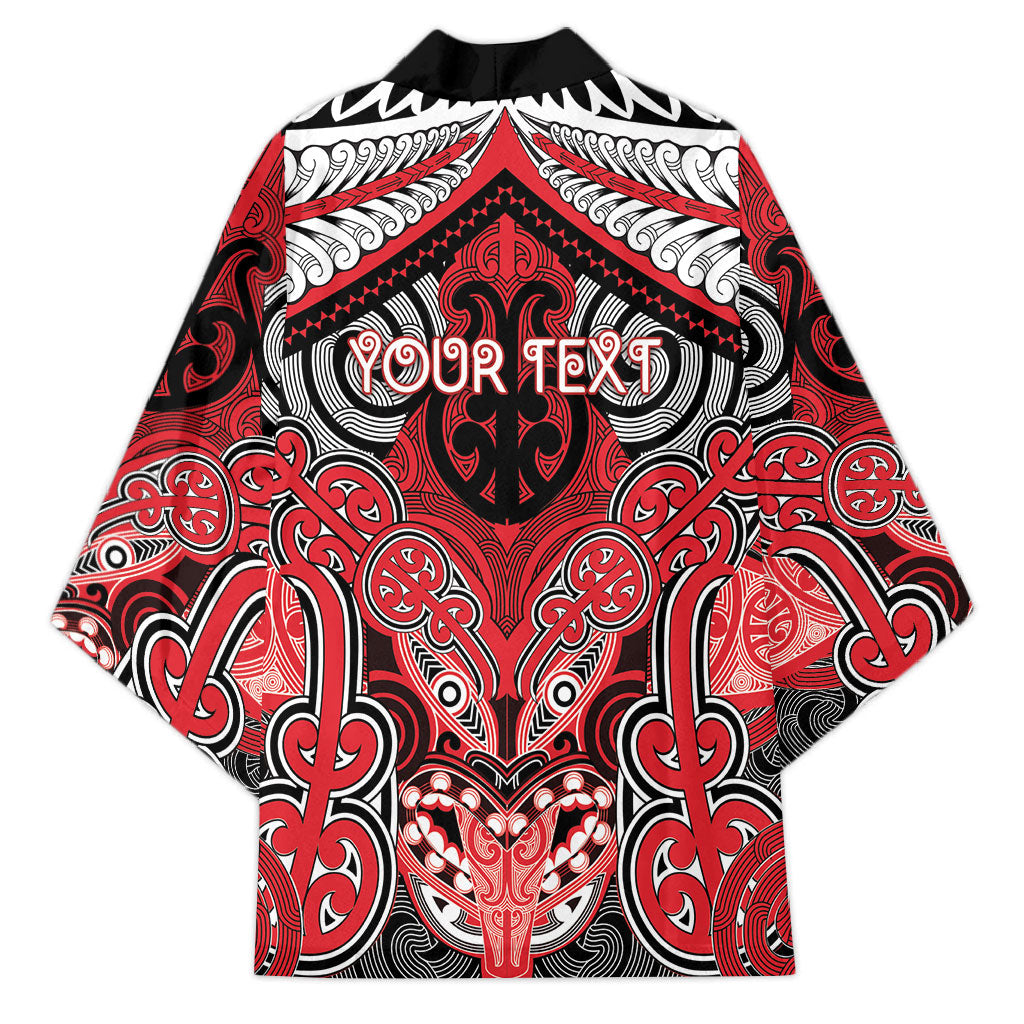 Aotearoa Iwi Te Arawa Personalised Kimono Maori Kowhaiwhai Pattern