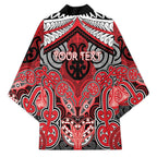 Aotearoa Iwi Te Arawa Personalised Kimono Maori Kowhaiwhai Pattern