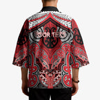 Aotearoa Iwi Te Arawa Personalised Kimono Maori Kowhaiwhai Pattern