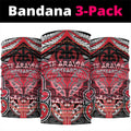 Aotearoa Iwi Te Arawa Neck Gaiter Maori Kowhaiwhai Pattern