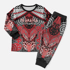 Aotearoa Iwi Te Arawa Personalised Christmas Pajama Set Maori Kowhaiwhai Pattern