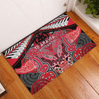 Aotearoa Iwi Te Arawa Rubber Doormat Maori Kowhaiwhai Pattern