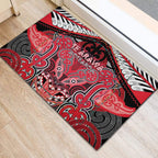 Aotearoa Iwi Te Arawa Rubber Doormat Maori Kowhaiwhai Pattern