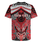 Aotearoa Iwi Te Arawa Personalised Rugby Jersey Maori Kowhaiwhai Pattern