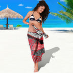 Aotearoa Iwi Te Arawa Sarong Maori Kowhaiwhai Pattern