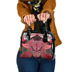 Aotearoa Iwi Te Arawa Shoulder Handbag Maori Kowhaiwhai Pattern