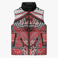 Aotearoa Iwi Te Arawa Personalised Sleeveless Puffer Jacket Maori Kowhaiwhai Pattern