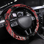 Aotearoa Iwi Te Arawa Steering Wheel Cover Maori Kowhaiwhai Pattern