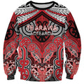 Aotearoa Iwi Te Arawa Personalised Sweatshirt Maori Kowhaiwhai Pattern