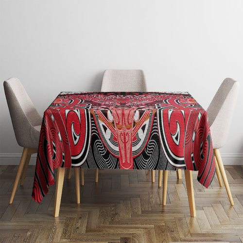 Aotearoa Iwi Te Arawa Tablecloth Maori Kowhaiwhai Pattern