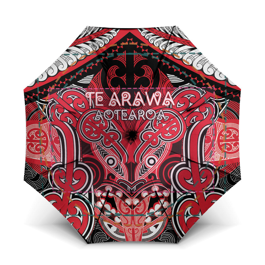 Aotearoa Iwi Te Arawa Umbrella Maori Kowhaiwhai Pattern