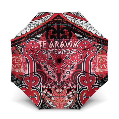 Aotearoa Iwi Te Arawa Umbrella Maori Kowhaiwhai Pattern