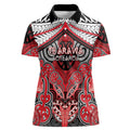 Aotearoa Iwi Te Arawa Personalised Women Polo Shirt Maori Kowhaiwhai Pattern