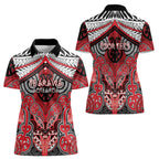 Aotearoa Iwi Te Arawa Personalised Women Polo Shirt Maori Kowhaiwhai Pattern
