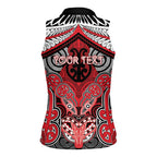Aotearoa Iwi Te Arawa Personalised Women Sleeveless Polo Shirt Maori Kowhaiwhai Pattern