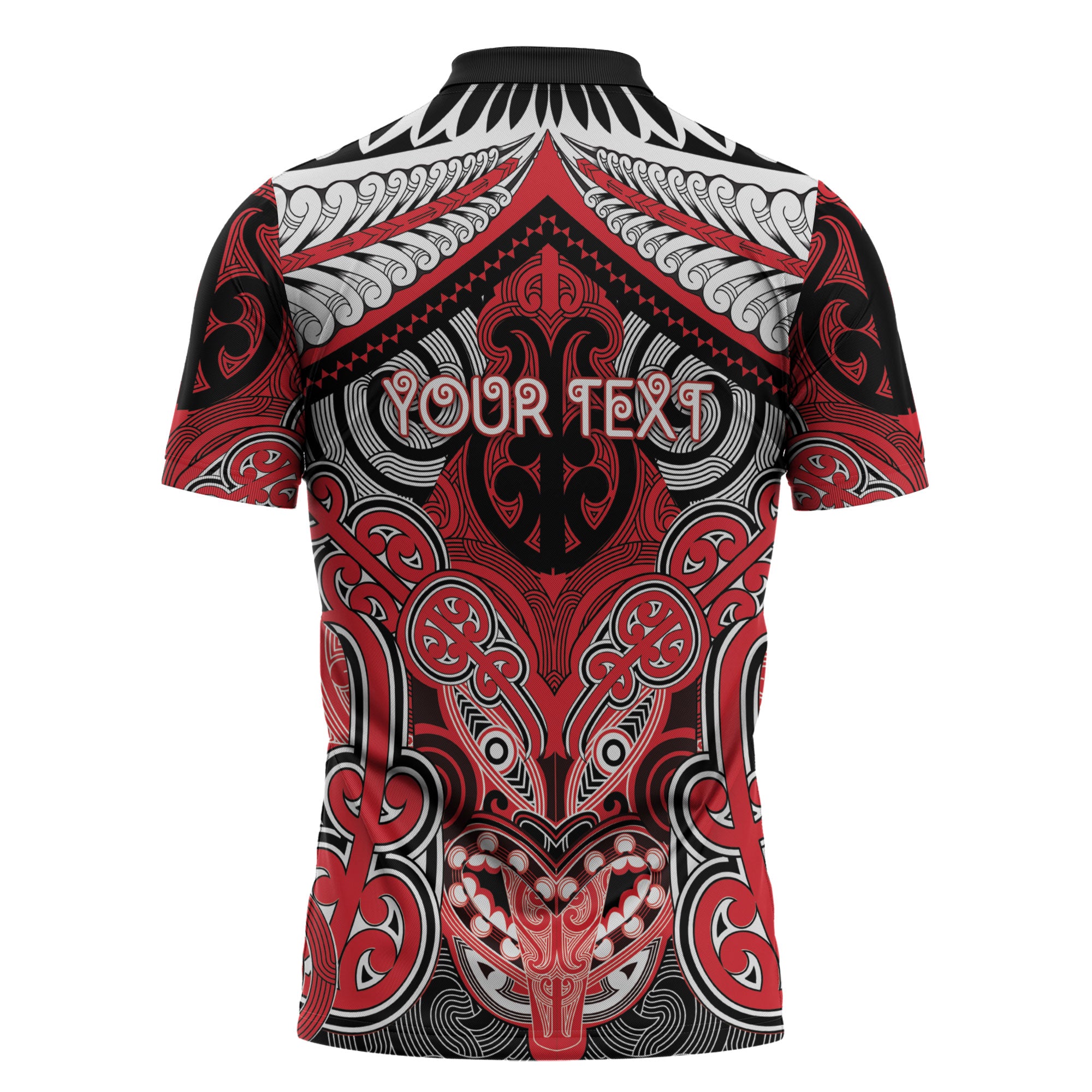 Aotearoa Iwi Te Arawa Personalised Zipper Polo Shirt Maori Kowhaiwhai Pattern