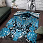 Aotearoa Iwi Ngati Porou Area Rug Maori Kowhaiwhai Pattern
