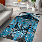 Aotearoa Iwi Ngati Porou Area Rug Maori Kowhaiwhai Pattern