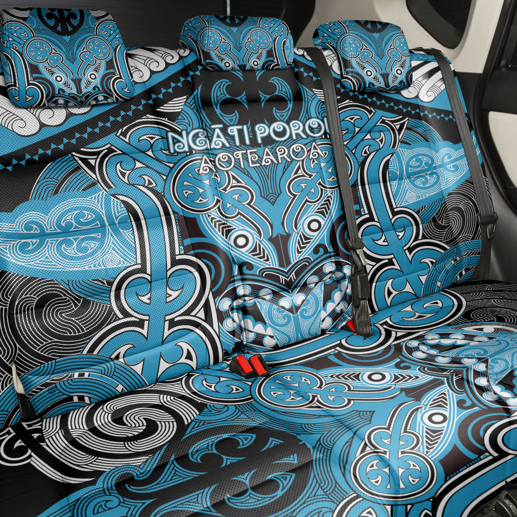 Aotearoa Iwi Ngati Porou Back Car Seat Cover Maori Kowhaiwhai Pattern