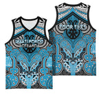 Aotearoa Iwi Ngati Porou Personalised Basketball Jersey Maori Kowhaiwhai Pattern