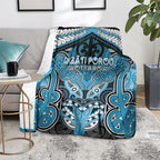 Aotearoa Iwi Ngati Porou Blanket Maori Kowhaiwhai Pattern