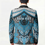 Aotearoa Iwi Ngati Porou Personalised Blazer Maori Kowhaiwhai Pattern
