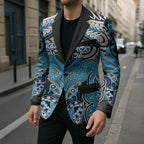 Aotearoa Iwi Ngati Porou Personalised Blazer Maori Kowhaiwhai Pattern