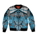 Aotearoa Iwi Ngati Porou Personalised Bomber Jacket Maori Kowhaiwhai Pattern