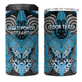 Aotearoa Iwi Ngati Porou Personalised 4 in 1 Can Cooler Tumbler Maori Kowhaiwhai Pattern