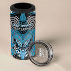 Aotearoa Iwi Ngati Porou Personalised 4 in 1 Can Cooler Tumbler Maori Kowhaiwhai Pattern