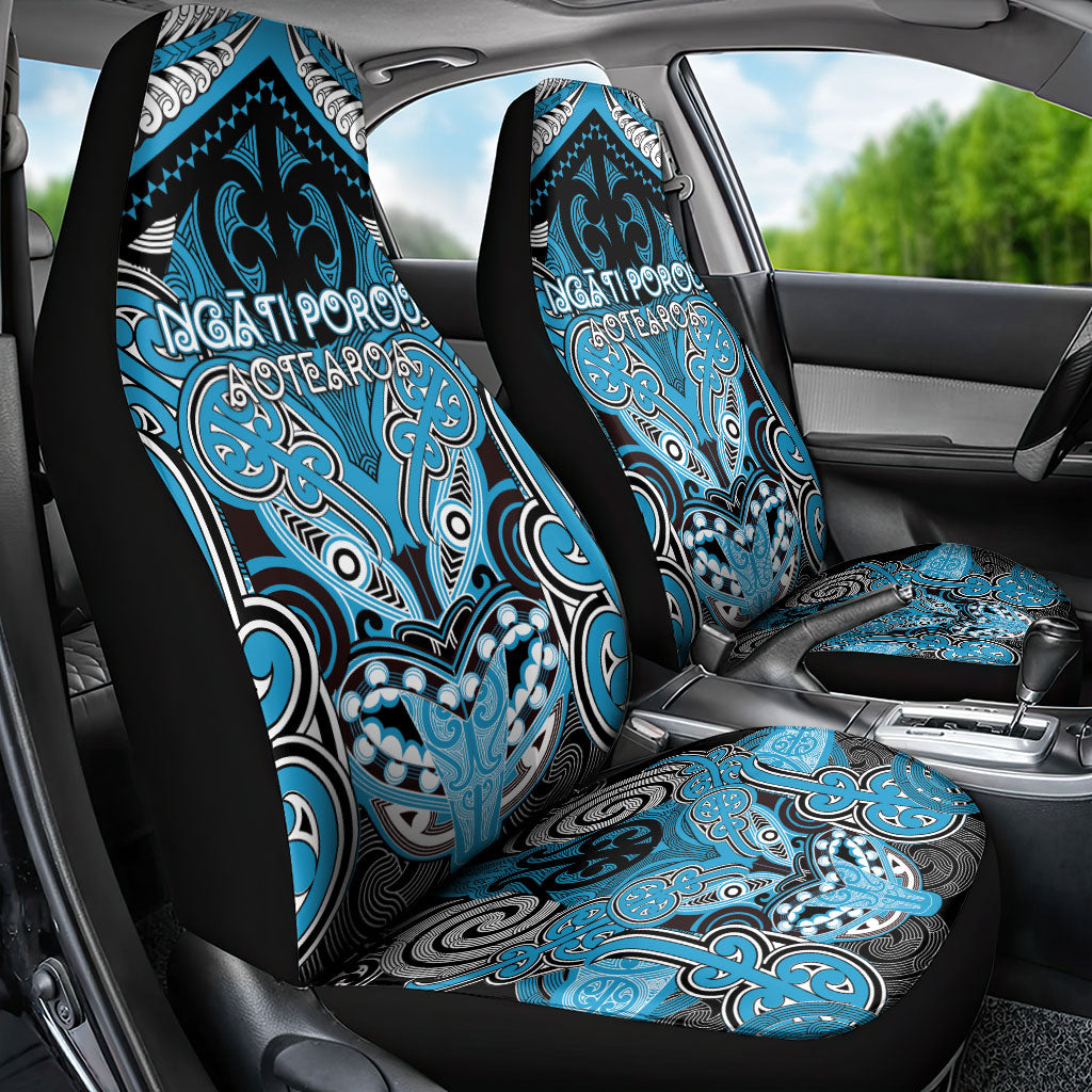 Aotearoa Iwi Ngati Porou Car Seat Cover Maori Kowhaiwhai Pattern