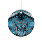 Aotearoa Iwi Ngati Porou Personalised Ceramic Ornament Maori Kowhaiwhai Pattern