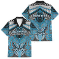Aotearoa Iwi Ngati Porou Personalised Family Matching Mermaid Dress and Hawaiian Shirt Maori Kowhaiwhai Pattern
