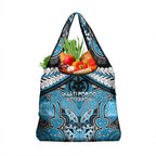 Aotearoa Iwi Ngati Porou Grocery Bag Maori Kowhaiwhai Pattern